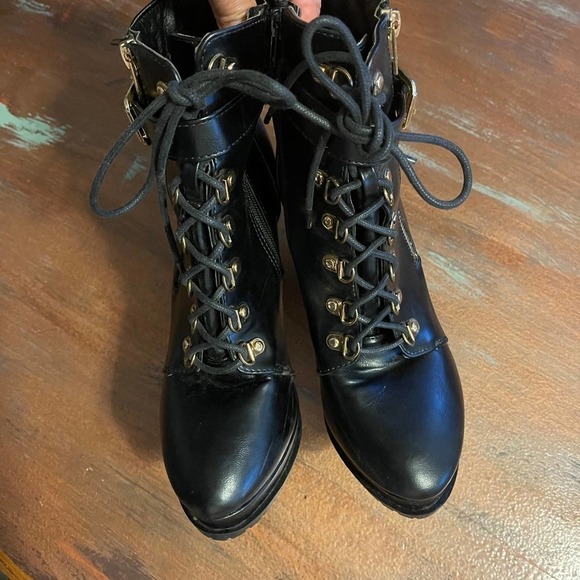 ShoeDazzle High Heels Ankle Boots Sz 9 - Picture 3 of 10